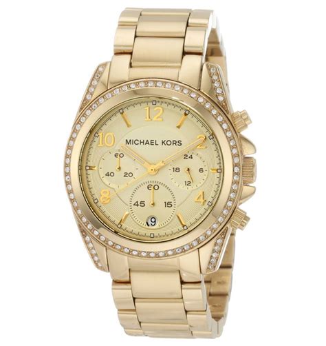 michael kors uhren damen 5166 gold|Michael Kors golden blair glitz.